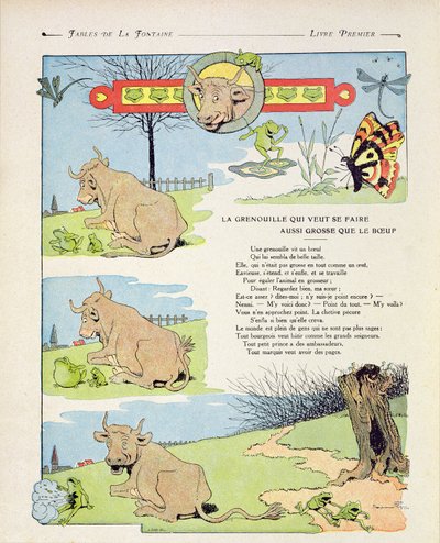 The Frog Who Wanted to Be as Fat as the Bull, Illustration from 